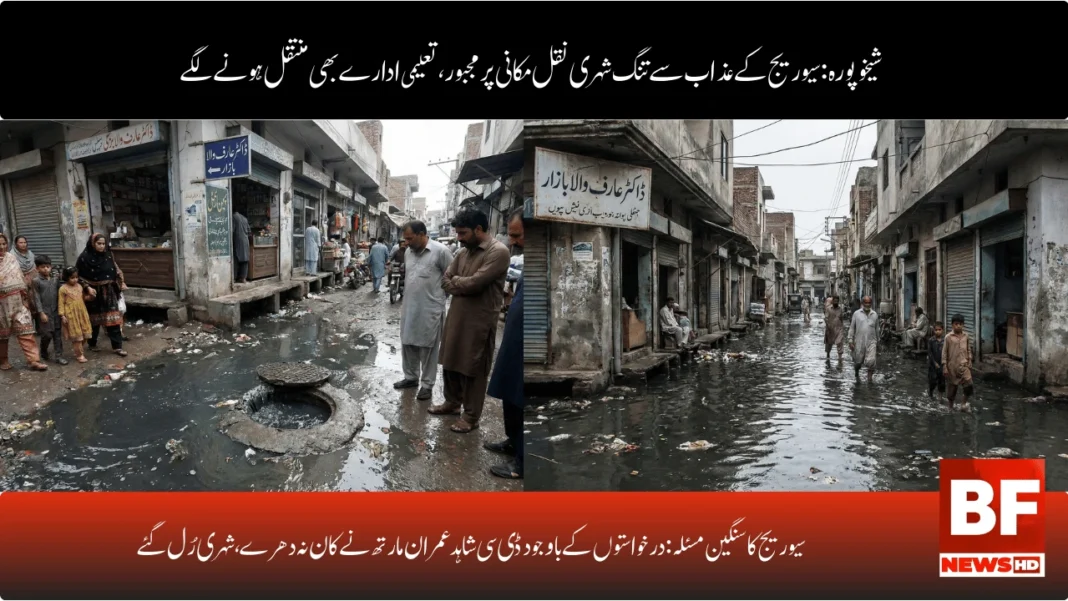 سیوریج کا سنگین مسئلہ: درخواستوں کے باوجود ڈی سی شاہد عمران مارتھ نے کان نہ دھرے، شہری رُل گئے