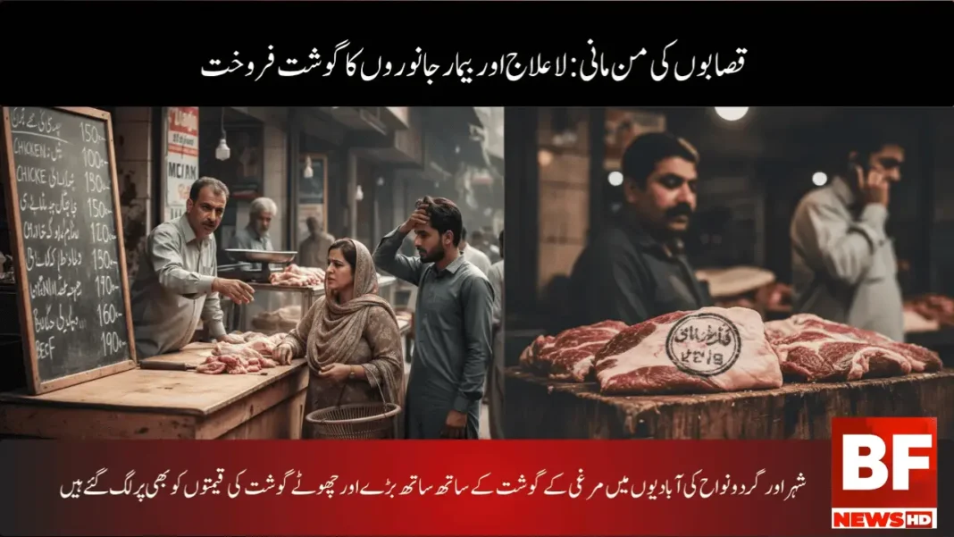 قصابوں کی من مانی: لاعلاج اور بیمار